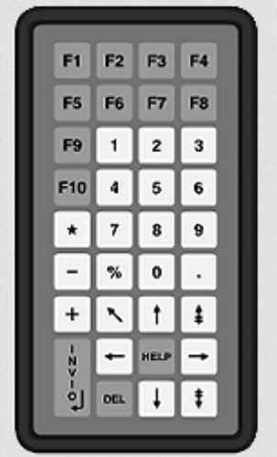 Clavier de bureau - KT-35-T-42 - k-tronic S.r.l. - à membrane / 35 touches / industriel