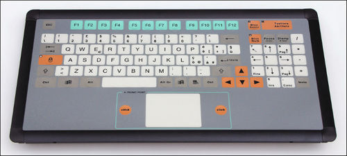 Clavier encastrable - KT-100-I-02 - k-tronic S.r.l. - à membrane / avec touche Fn / 2 touches de souris