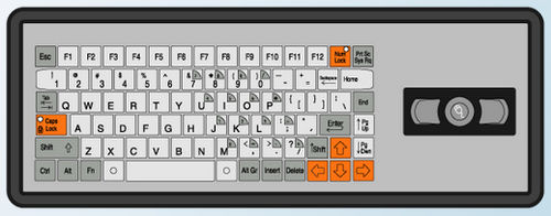 Clavier de bureau - KT-84-T-57 - k-tronic S.r.l. - à touches mécaniques / à membrane / 84 touches