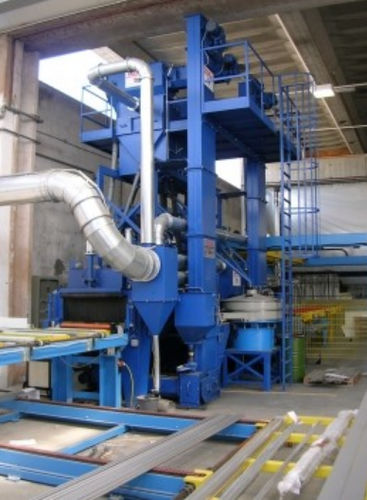 Grenailleuse à convoyeur à rouleaux - AB SHOT TECNICS - pour profilés / de tôles / continue