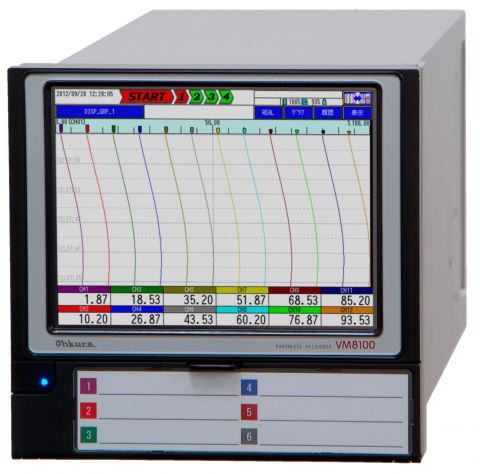 Enregistreur sans papier - VM8100A - Ohkura Electric - avec écran tactile