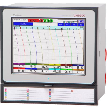Enregistreur sans papier - VM8800A - Ohkura Electric - avec écran tactile