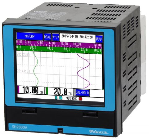 PH mètre portable - SH2500A - Ohkura Electric - de process / numérique / avec enregistreur de données