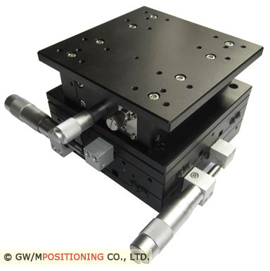 Platine de positionnement linéaire - T125XYZ-25RM10B - MPositioning Co., Ltd. - XYZ / manuelle / 3 axes