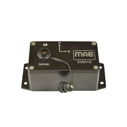Capteur d'accélération triaxial - S3SA1S - M.A.E. S.r.l. - IP67 / pour la surveillance en continu de structure