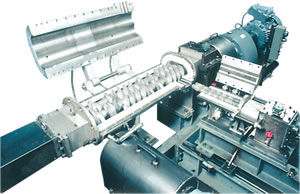 Malaxeur bivis - KRC  - Kurimoto Ltd. - horizontal / continu / de poudre