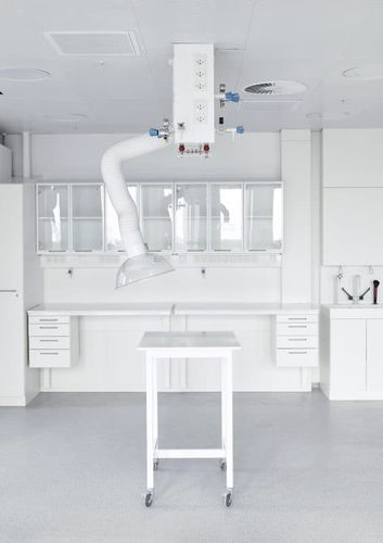 Aspirateur de fumée avec bras d'aspiration - Labflex AS - mural / pour laboratoires / de poussière