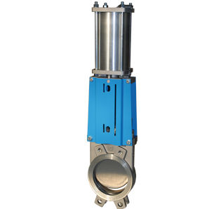 Vanne à guillotine - WGE-PD - Watergates GmbH & Co. KG - pneumatique / pour l'eau / à montage sur bride