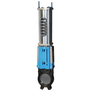 Vanne à guillotine - WGE-PSNC - Watergates GmbH & Co. KG - à commande pneumatique / pour l'eau / à montage sur bride