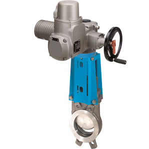 Vanne à guillotine - WGE-EL - Watergates GmbH & Co. KG - à actionneur électrique / pour l'eau / à montage sur bride