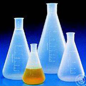 Fiole Erlenmeyer - WITEG Labortechnik GmbH - à fond plat / en polypropylène