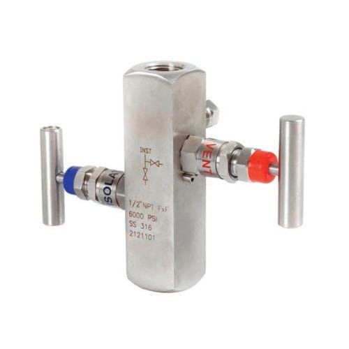 Manifold 2 voies - V102 - Metalurgica Zaes S.L. - en acier inoxydable / d'isolement / de calibration