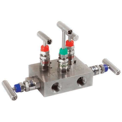 Manifold 5 voies - V111 - Metalurgica Zaes S.L. - en acier inoxydable / d'isolement / de calibration