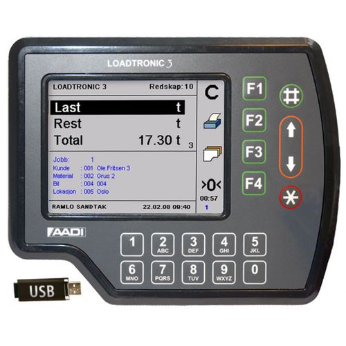 Système de pesage embarqué - Loadtronic 3 - Aanderaa Data Instruments AS 