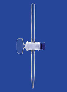 Burette avec robinet droit - ø 2 mm - LENZ Laborglas GmbH & Co. KG