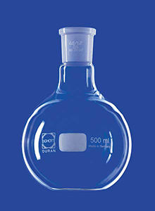 Fiole ballon - 50 - 2 000 ml - LENZ Laborglas GmbH & Co. KG - à fond plat / en verre borosilicaté