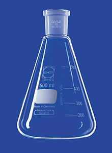 Fiole Erlenmeyer - 10 - 5 000 ml - LENZ Laborglas GmbH & Co. KG - en verre borosilicaté