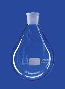 Fiole type Kjeldahl - max. 121 °C - LENZ Laborglas GmbH & Co. KG - en verre borosilicaté / avec revêtement PUR