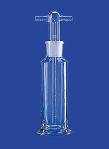 Flacon laveur de Dreschel - 100 - 1 000 ml - LENZ Laborglas GmbH & Co. KG - en verre borosilicaté / avec insert