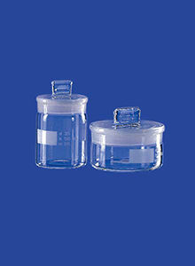Bouteille de pesage - ø 80 x 30 mm - LENZ Laborglas GmbH & Co. KG - en verre borosilicaté