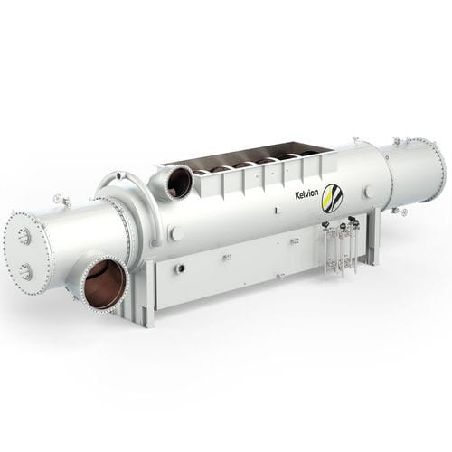Échangeur de chaleur à tubes et calandre - Kelvion Holding GmbH - eau/huile / liquide / gaz / en cuivre