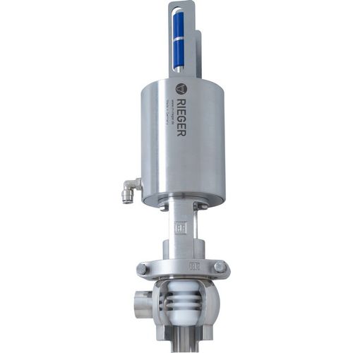 Vanne aseptique - Gebr. Rieger GmbH + Co. KG - pneumatique / de contrôle de débit / modulable