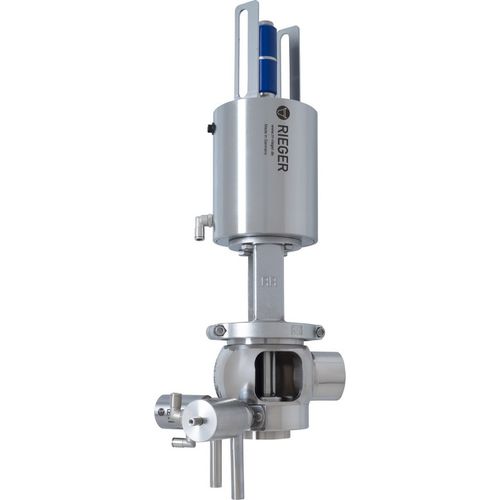 Vanne à double siège - DD - Gebr. Rieger GmbH + Co. KG - pneumatique / antimélange / pour boisson