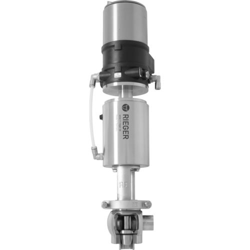 Vanne à modulation - Gebr. Rieger GmbH + Co. KG - pneumatique / à régulation de débit / modulable