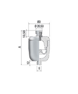 Accumulateur à diaphragme - LAV series - SAIP S.R.L. - sous azote / en inox / en acier au carbone