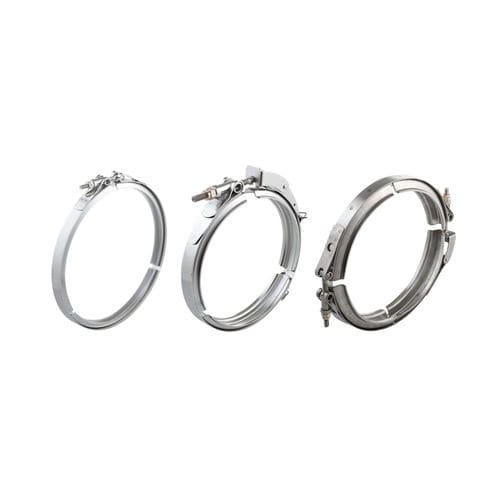 Collier de serrage en acier inoxydable - STAHLCON GmbH - à tourillon / à bande