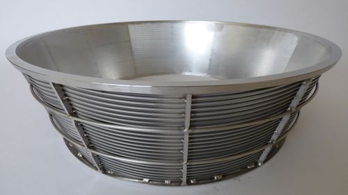 Grille à fissure métallique à panier - Trislot n.v. - à fente / conique / pour l'industrie alimentaire et de la boisson