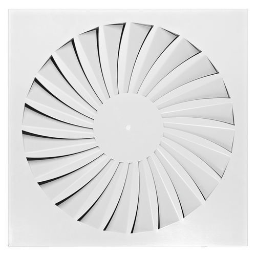 Diffuseur d'air circulaire - TDF-SilentAIR - Trox GmbH - carré / de plafond / fixe