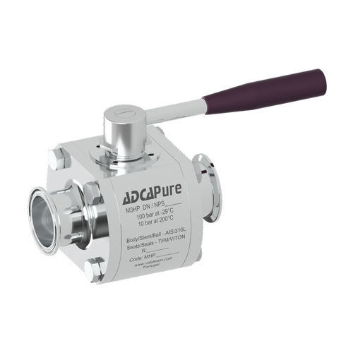 Vanne à boisseau sphérique - M3HP - VALSTEAM ADCA Engineering S.A. - à levier / de contrôle / d'isolement