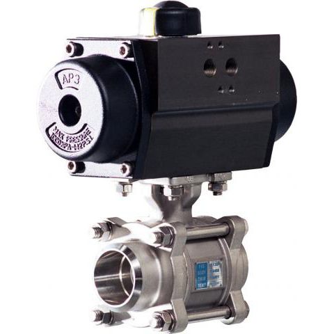Vanne à boisseau sphérique - S13D / C33D - Vapo Techniek B.V. - à actionneur électrique / à commande pneumatique / femelle