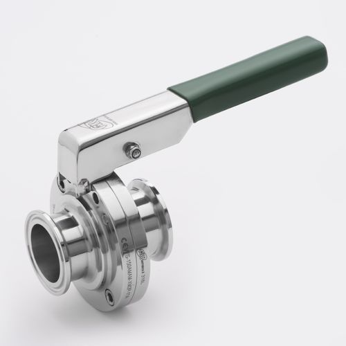 Vanne papillon - VFS series - AERRE INOX Srl - manuelle / d'arrêt / pour boisson