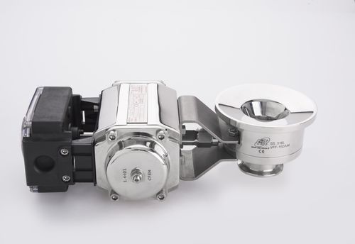 Vanne papillon - VFF series - AERRE INOX Srl - manuelle / pneumatique / d'arrêt