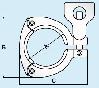 Collier de serrage en acier inoxydable - 13MHHS - AERRE INOX Srl - à vis / haute résistance