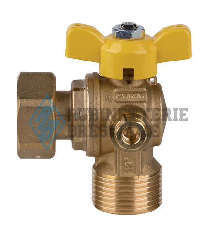 Vanne à boisseau sphérique - 9079 - BONOMI GMBH - manuelle / pour gaz / mâle-femelle