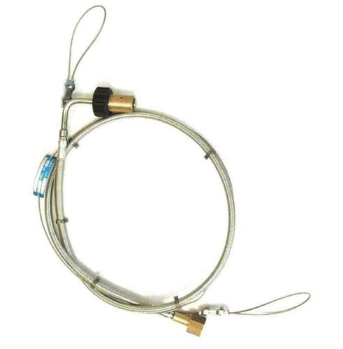 Tuyau flexible pour gaz - Cahouet - pour hélium / en PA / avec tresse en acier inoxydable