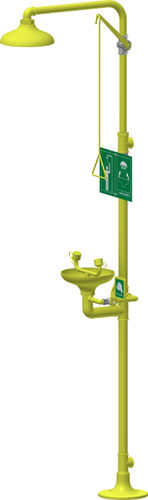 Douche de sécurité sur pied - 4221 - Carlos Arboles S.A. - avec douche oculaire / automatique / en acier inoxydable