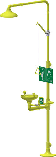 Douche de sécurité sur pied - 4225 - Carlos Arboles S.A. - en plastique / avec douche oculaire / automatique