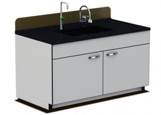 Paillasse avec évier - CLF-1601 series - CHC Lab Co., Ltd.