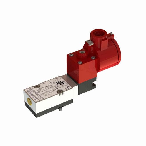 Électrovanne à commande assistée - MNF532-D - EUROTEC Antriebszubehör GmbH - 5 voies / air / Namur