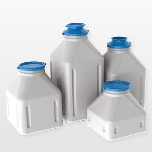 Bouteille pour l'industrie pharmaceutique - Ezi-Dock Systems Ltd. - pour liquides / de stockage / en HDPE