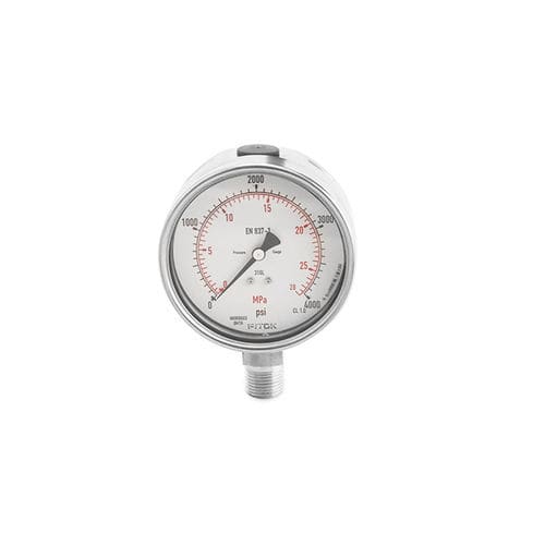 Manomètre absolu - GA-63-NS4-4000PB - FITOK GmbH - à cadran / fileté / en acier inoxydable