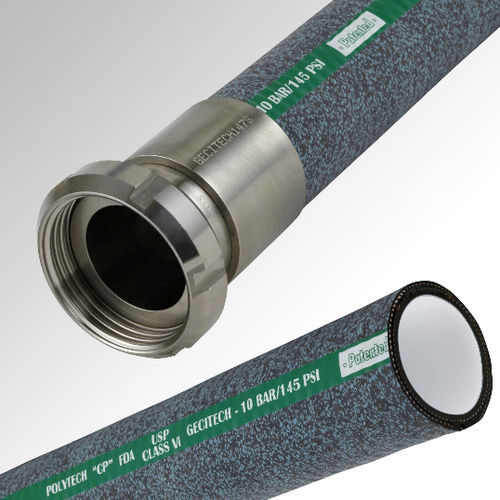 Tuyau flexible pour produits chimiques - POLYTECH® CP - GECITECH SAS - pour produits alimentaires / en acier inoxydable / en acier galvanisé