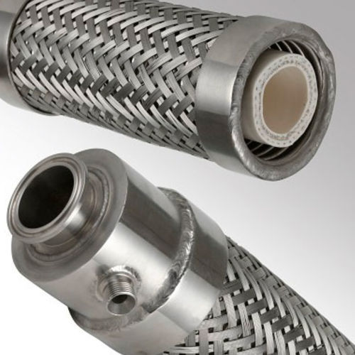 Tuyau flexible pour l'eau - GECITECH SAS - pour produits alimentaires / en élastomère / en acier inoxydable