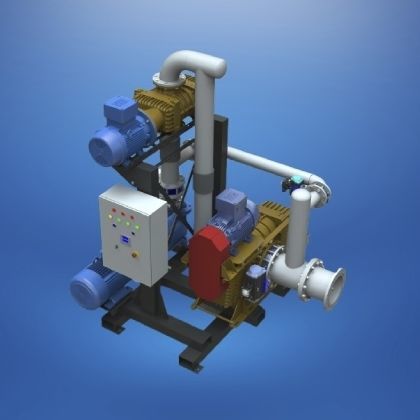 Surpresseur à vide d'air - Gücüm Pompa Makina Sanayi Tic. A.S. - bi-étagé