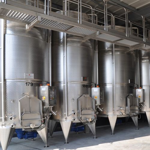 Réservoir de fermentation - DELLA TOFFOLA GROUP - pour le vin / en inox / cylindrique