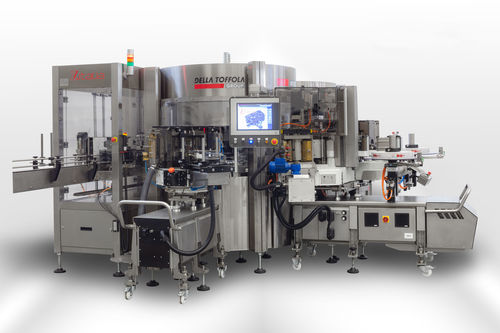Machine d'étiquetage contrôlée par PLC - DELLA TOFFOLA GROUP - pour l'industrie alimentaire et de la boisson / rotative
